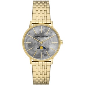 Armani Exchange Lola Moonphase Goldig