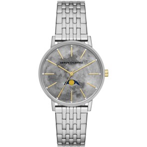 Armani Exchange Lola Moonphase Silbrig 