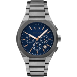 Armani Exchange Rafael Chronograph Gunmetal / Blau 42mm