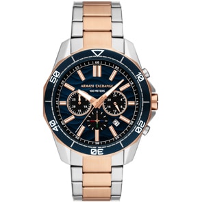 Armani Exchange Spencer Chronograph Bicolor / Blau 44mm
