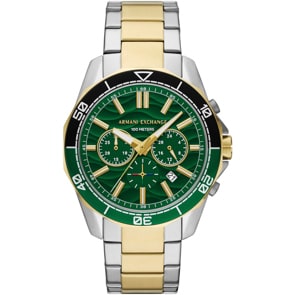 Armani Exchange Spencer Chronograph Bicolor / Grün 44mm