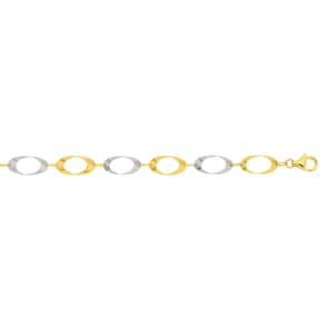Armband 375/9 K Gelbgold bicolor Fantasie