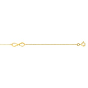 Armband 375/9 K Gelbgold Infinity