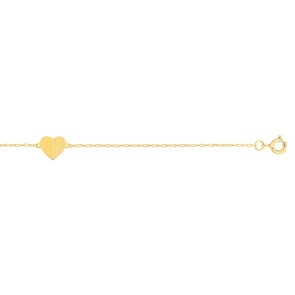 Armband 375/9 K Gelbgold mit Herz