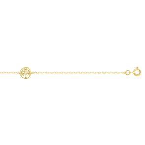 Armband 375/9 K Gelbgold mit Lebensbaum