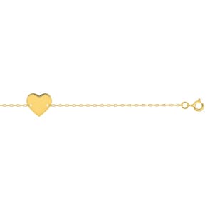 Armband 375/9 K Gelbgold mit Plakette