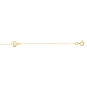 Armband 375/9 K Gelbgold mit Süsswasserzuchtperle 5.0mm
