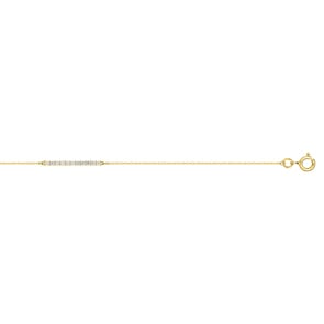 Armband 375/9 K Gelbgold mit Zirkonia