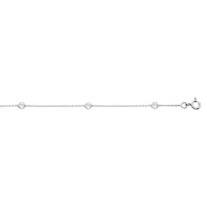 Armband 375/9 K Weissgold mit Zirkonia