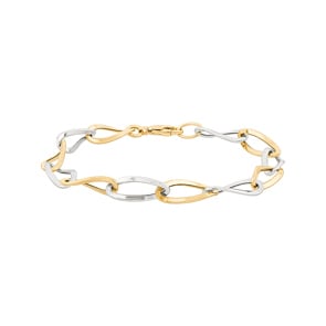 Armband 750/18 K Bicolor 18cm