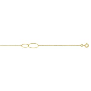 Armband 750/18 K Gelbgold Ellipse