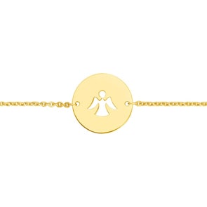 Bracelet bébé or jaune 750/18 ct, Ange