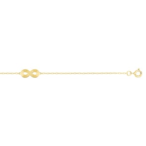 Armband 750/18 K Gelbgold Infinity
