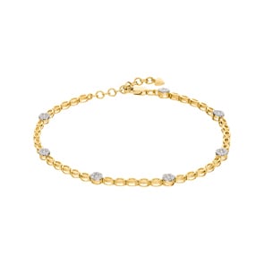 Armband 750/18 K Gelbgold mit Diamant 0.38 ct H/si