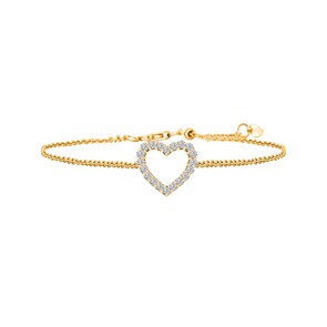 Armband 750/18 K Gelbgold mit Diamanten 0.50 ct H/si