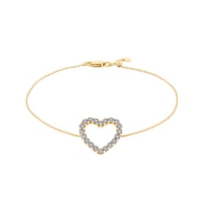Armband 750/18 K Gelbgold mit Diamanten 0.50 ct H/si