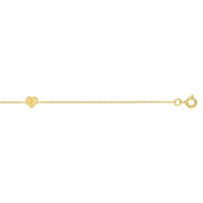 Armband 750/18 K Gelbgold mit Herz