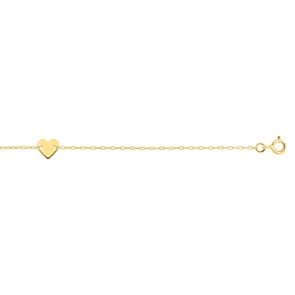 Armband 750/18 K Gelbgold mit Herz