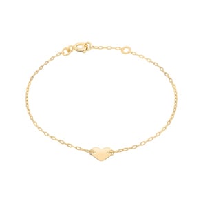 Armband 750/18 K Gelbgold mit Herz