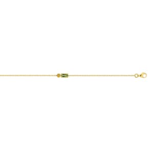 Armband 750/18 K Gelbgold mit Peridot & Citrin