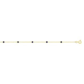 Armband 750/18 K Gelbgold mit Saphiren