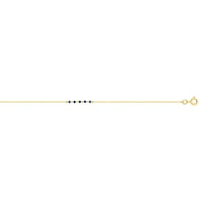 Armband 750/18 K Gelbgold mit Saphiren