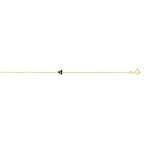 Armband 750/18 K Gelbgold mit Saphiren