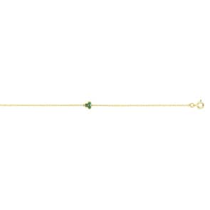 Armband 750/18 K Gelbgold mit Smaragden