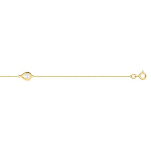 Armband 750/18 K Gelbgold mit Süsswasserzuchtperle 4.0mm