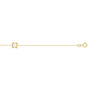Armband 750/18 K Gelbgold mit Süsswasserzuchtperle 5.0mm