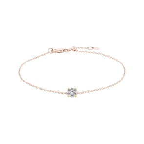 Bracelet 750/18 K Rose Gold with Diamonds 0.11 ct H/si