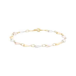 Armband 750/18 K Tricolor 18cm