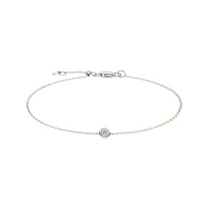 Armband 750/18 K Weissgold mit Diamant 0.05 ct H/si