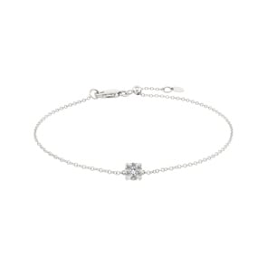 Armband 750/18 K Weissgold mit Diamanten 0.11 ct H/si