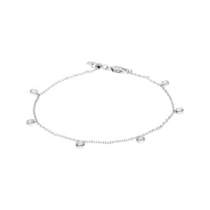 Armband 750/18 K Weissgold mit Diamanten 0.33 ct H/si
