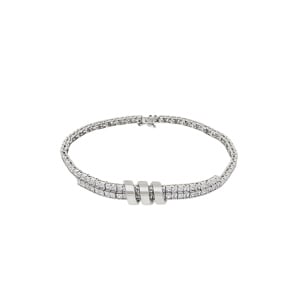 Armband 750/18 K Weissgold mit Zirkonia