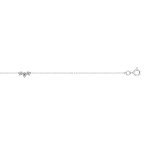 Bracelet 750/18 K White Gold with Cubic Zirconia