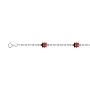 Bracelet Argent 925 rhodié 14cm, Coccinelle