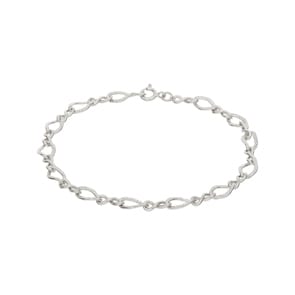 Armband 925 Silber rhodiniert 19cm