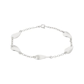 Bracelet Argent 925 rhodié 19cm, Fantaisie