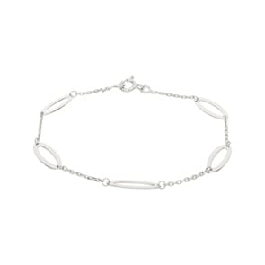 Armband 925 Silber rhodiniert 19cm, Fantasie