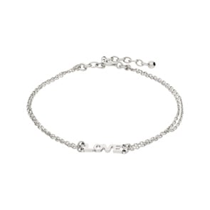 Bracelet Argent 925 rhodié 19cm, Love