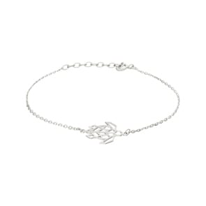 Armband 925 Silber rhodiniert 19cm, Schildkröte