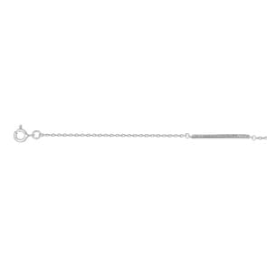 Armband 925 Silber rhodiniert mit Zirkonia 19cm