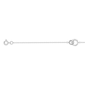 Bracelet Argent 925 rhodié avec zircones 19cm