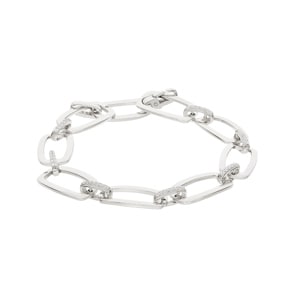 Bracelet Argent 925 rhodié avec zircones 19cm