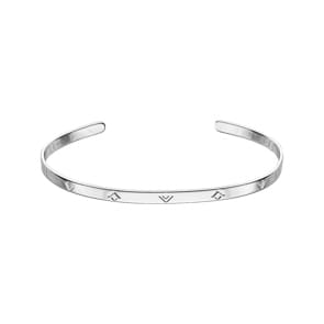 Armreif offen 925 Silber rhodiniert 58 x 48mm
