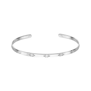 Armreif offen 925 Silber rhodiniert 58 x 48mm