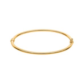 Armreif oval 750/18 K Gelbgold poliert 3mm - 50x60mm