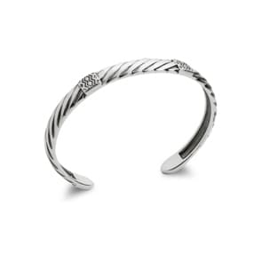 Armreif Quantum 925 Silber verziert Ø 62mm
